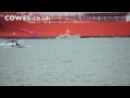 Yacht hit by tanker off Cowes, Isle of Wight