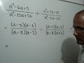 División de fracciones algebraicas