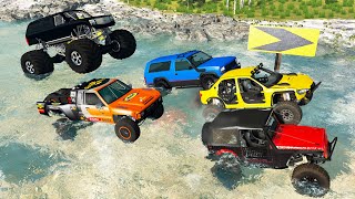 Off Road Сar Fighting Test #1 - Beamng drive