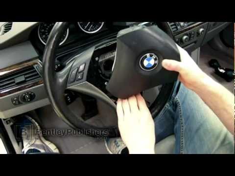 BMW 5 Series E60 Driver airbag removing and installing BentleyPublishers