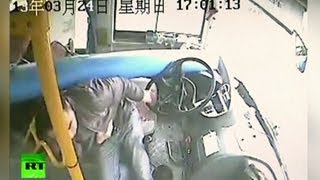 Водитель автобуса спас пассажиров от гибели