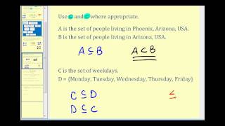 Subset Notation