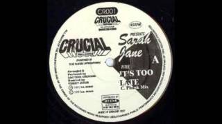 Sarah Jane - It's Too Late (Benson Mix) - Rnb Selection By vince