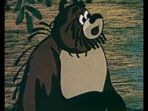 Кадр из мультфильма «Девочка и медведь»