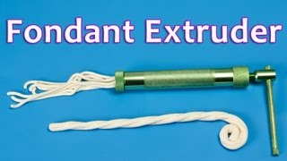 how to use a fondant extruder