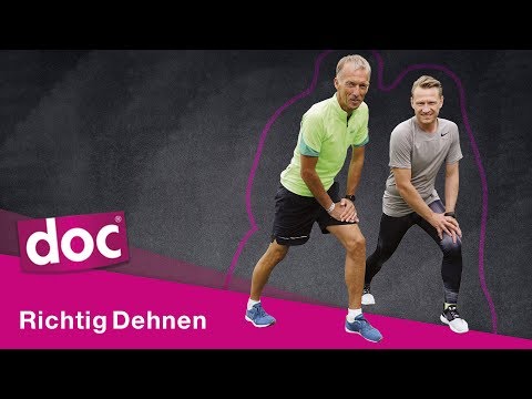Wichtige Dehnübungen