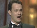 Tom Hanks winning an Oscar® for