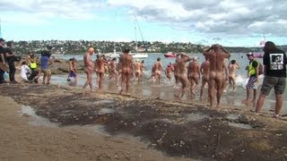 news et reportageUn rassemblement de nageurs... sans maillots de bain Ã  Sydney en replay vidéo