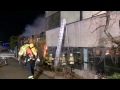 Lagerhalle einer Firma brennt in voller Ausdehnung - Bietigheim-Bissingen 09.03.2013