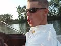 Fast Gambler bass boat Illinois river idiots