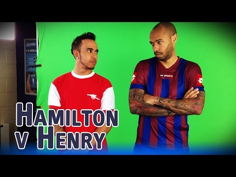Хэмилтон сыграл в футбол с Анри и звездной компанией
