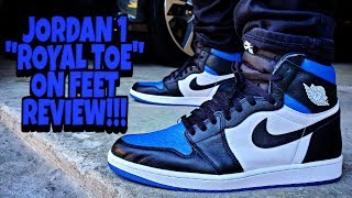 JORDAN 1 ROYAL TOE ON FEET REVIEW!!!