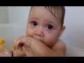 Funny baby in water !!!