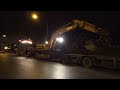 Scania T164 580 V8 hauling JCB JS220 excavator