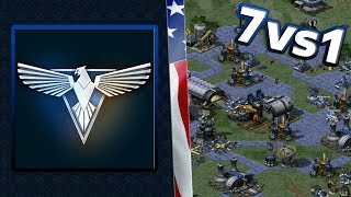 Red Alert 2 - American Superiority - 7 vs 1 + Superweapons