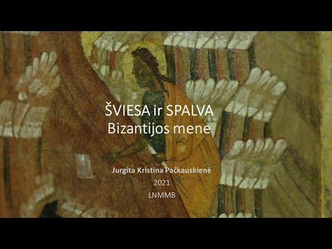 Lietuvos nacionalinė biblioteka. Meno edukacijų ciklas. Šviesa ir spalva Bizantijos mene