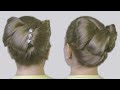 Как Сделать Бант из Волос Видео Схема Прически Hair Bow Tutorial Hairstyle Half-Updo for Long Hair