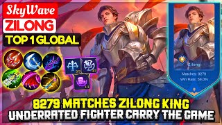 8279 Matches Zilong King, Carry With Underrated Fighter |Top 1 Global Zilong| SkyWave Mobile Legends