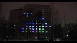 Tetris na budynku