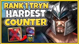 #1 TRYNDAMERE WORLD MURDERS HARDEST COUNTER (1 MIL MASTERY POPPY) WIN VS COUNTER - League of Legends