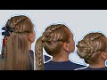 4 Прически из Косичек на Длинные Волосы для Девочек| Девушек| Женщин| Прическа Трансформер