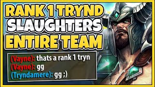 #1 TRYNDAMERE WORLD TEAM BUSTING STRATEGY (WIN EVERY FIGHT) - League of Legends