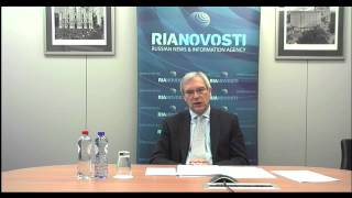 Видеоконференция А.Грушко в Пресс-центре РИА Новостей