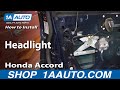 1AAuto.com Install Replace Headlight Honda Accord 1994-97