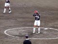 081108日立ソフトウェア藤原麻起子 投球練習 女子ソフトボール日本リーグ
