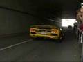 Diablo SV + Murcielago + Bugatti EB110 amazing sound in tunnel!