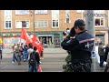 Politiestaat wordt zichtbaar tijdens 1 mei protest Rotterdam