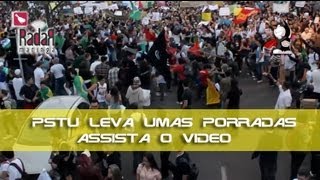 PSTU LEVANDO PORRADA EM MARINGÁ POR CAUSA DAS BANDEIRAS   E O POVO GRITA