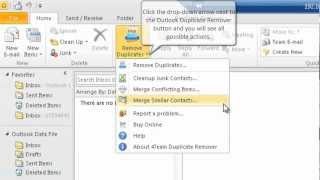how do i merge duplicate contacts in outlook 365
