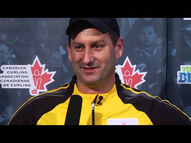 Draw 7 Media Scrum - 2013 Tim Hortons Brier