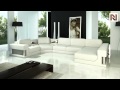 Modern White Sectional Sofa Set VGEV2315
