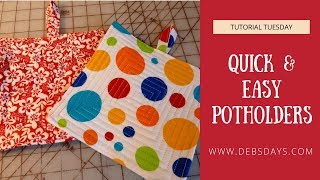 DIY Potholders: How to Sew Potholders - Back Road Bloom