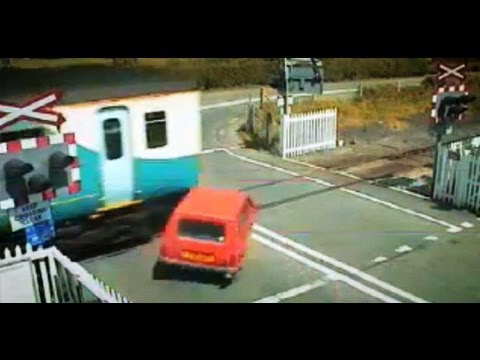 Car hit by train - Top Gear series 9 - BBC