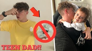 I WAS A TEEN DAD FOR 24HRS!!