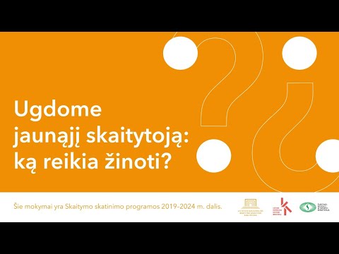 Mokymai „Ugdome jaunąjį skaitytoją: ką reikia žinoti?“