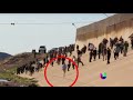 Enfrentamiento de película en la frontera entre México y EEUU -- Noticiero Univisión