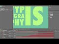 Kinetic Typography Tutorial
