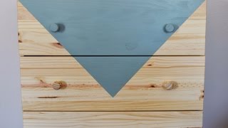 Pinta tus muebles con un diseño geométrico