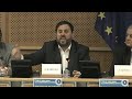 Intervenció d'Oriol Junqueras al Parlament Europeu en l'acte sobre el Dret a Decidir