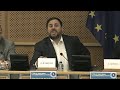 Intervenció d'Oriol Junqueras al Parlament Europeu en l'acte sobre el Dret a Decidir
