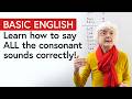 English for Beginners Learn all the CONSONANT SOUNDS.(1080p)