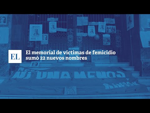 EL MEMORIAL DE VICTIMAS DE FEMICIDIO SUMÃ“ 22 NUEVOS NOMBRES