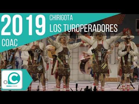 La agrupación Los turoperadores llega al COAC 2019 en la modalidad de Chirigotas. En años anteriores (2018) concursaron en el Teatro Falla como Regreso del futuro, consiguiendo una clasificación en el concurso de Preliminares. 