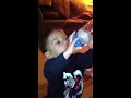 Funny baby playing with water!!!!