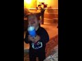 Funny baby playing with water!!!!