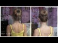 How To: Perfect Rolled Sock Bun - Works with LAYERED HAIR